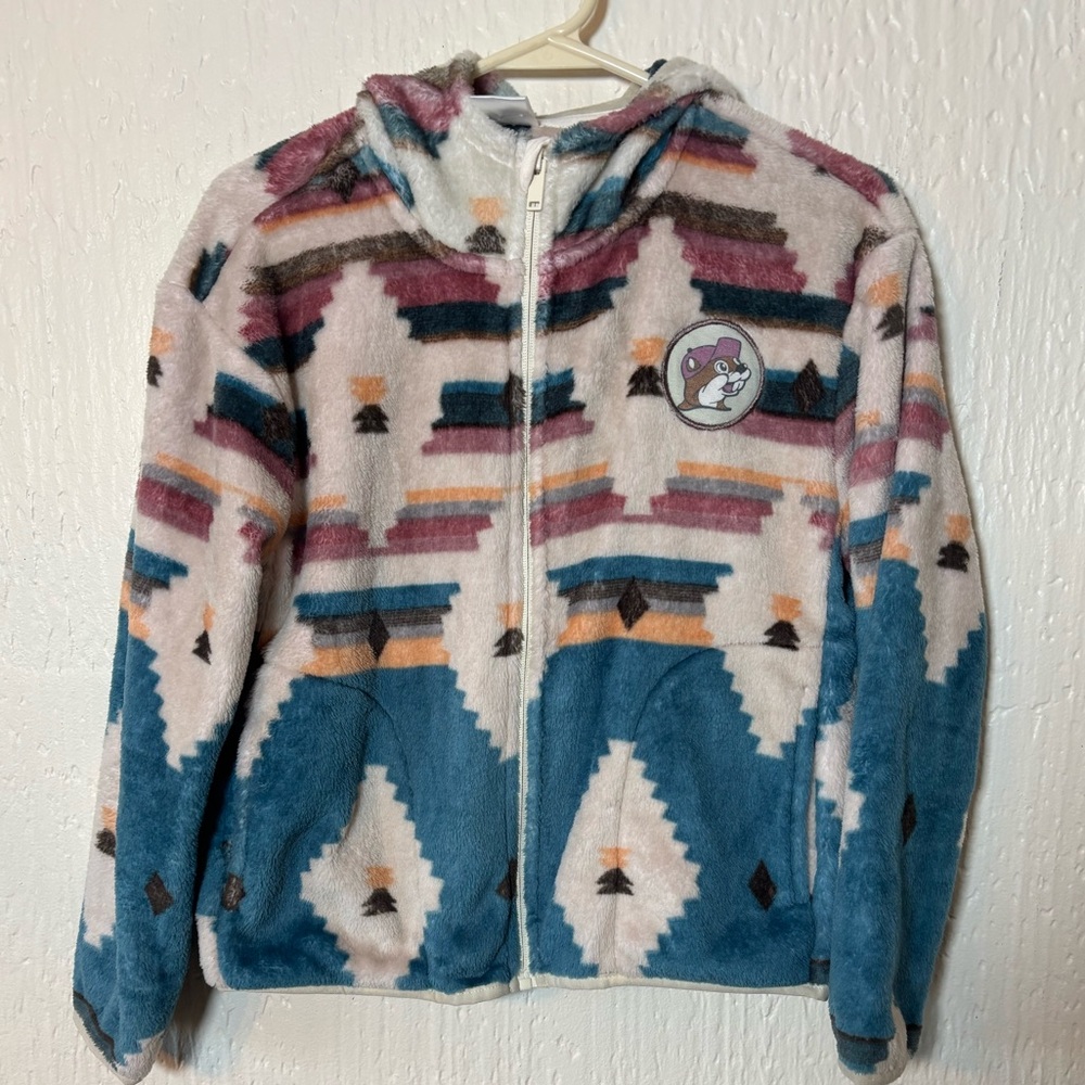 BUC-EE’S Berber Aztec Fleece Zip-Up Hoodie Youth Medium